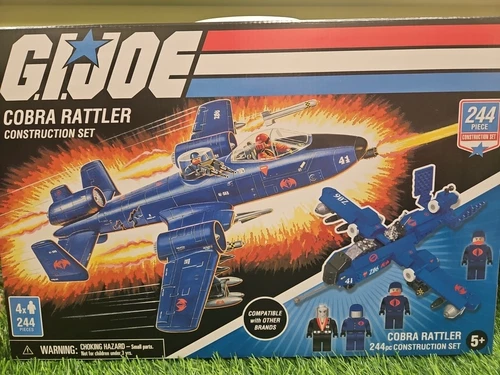 GI Joe Cobra Rattler Construction Set 224 Piece Hasbro & Destro Forever Clever