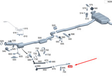 MB GLA H247 AMG Downstream-Partikelfilter-Pressleitung A1774917700 NEU ORIGINAL