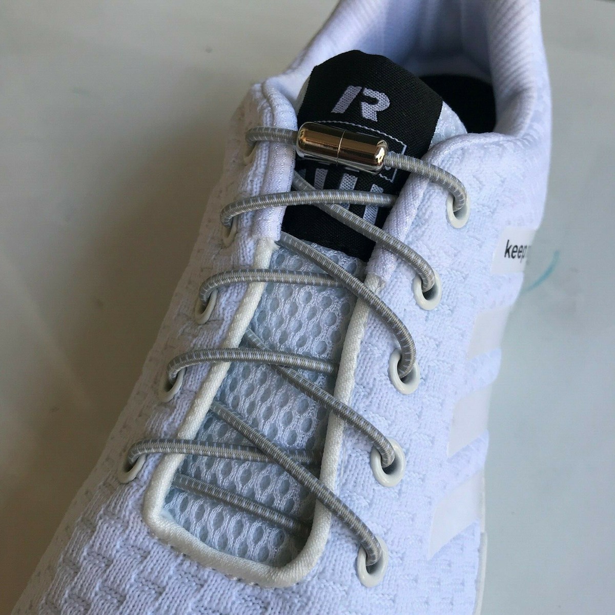 Lazy No Tie Elastic lock Shoe laces for kids adults sports running triathlon