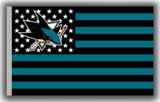 San Jose Hockey Team Memorable Flag 3x5ft 90x150cm Sharks Best Souvenir Banner