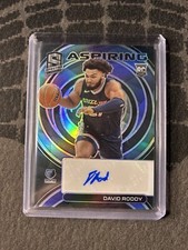 2022-23 Panini Spectra Aspiring Autographs #27 David Roddy 64/99 ROOKIE AUTO RC