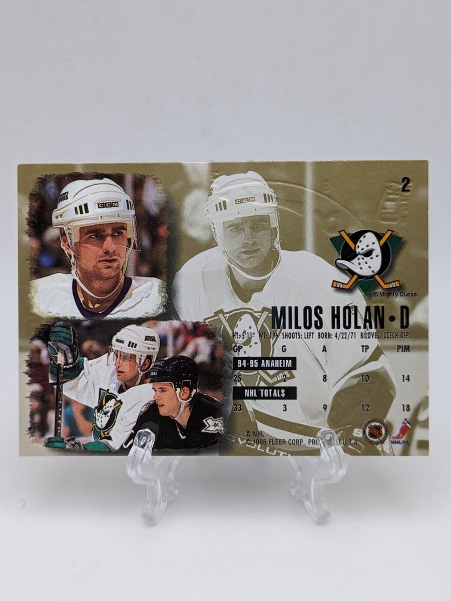 💥 1995/1996 Fleer Ultra Hockey Gold Medallion Milos Holan; Ducks