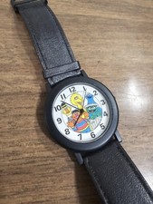 Vintage 1990s Sesame Street Big Bird Oscar Bert  Ernie Large Face Watch