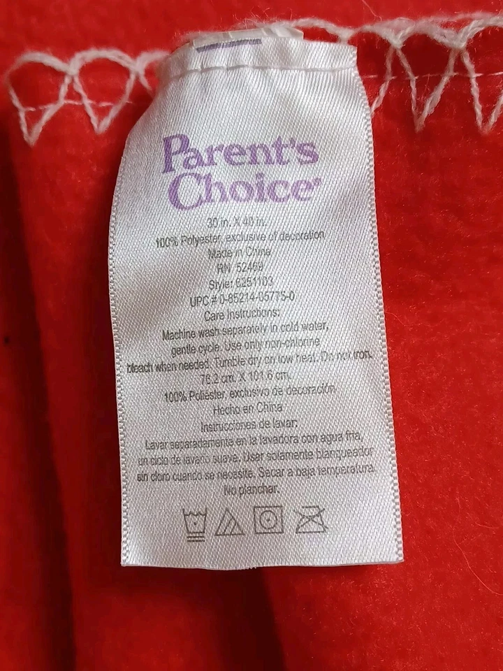 Manta polar para bebé Parents Choice muñeco de nieve rojo Navidad Invierno Foto 4 de 4