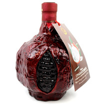 Wein Granatapfelwein lieblich/rot,Keramik  in Souvenir-Flasche  13% vol. 0,75