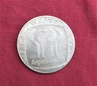 Argentina 1978 FIFA Soccer World Cup original coin Gauchito