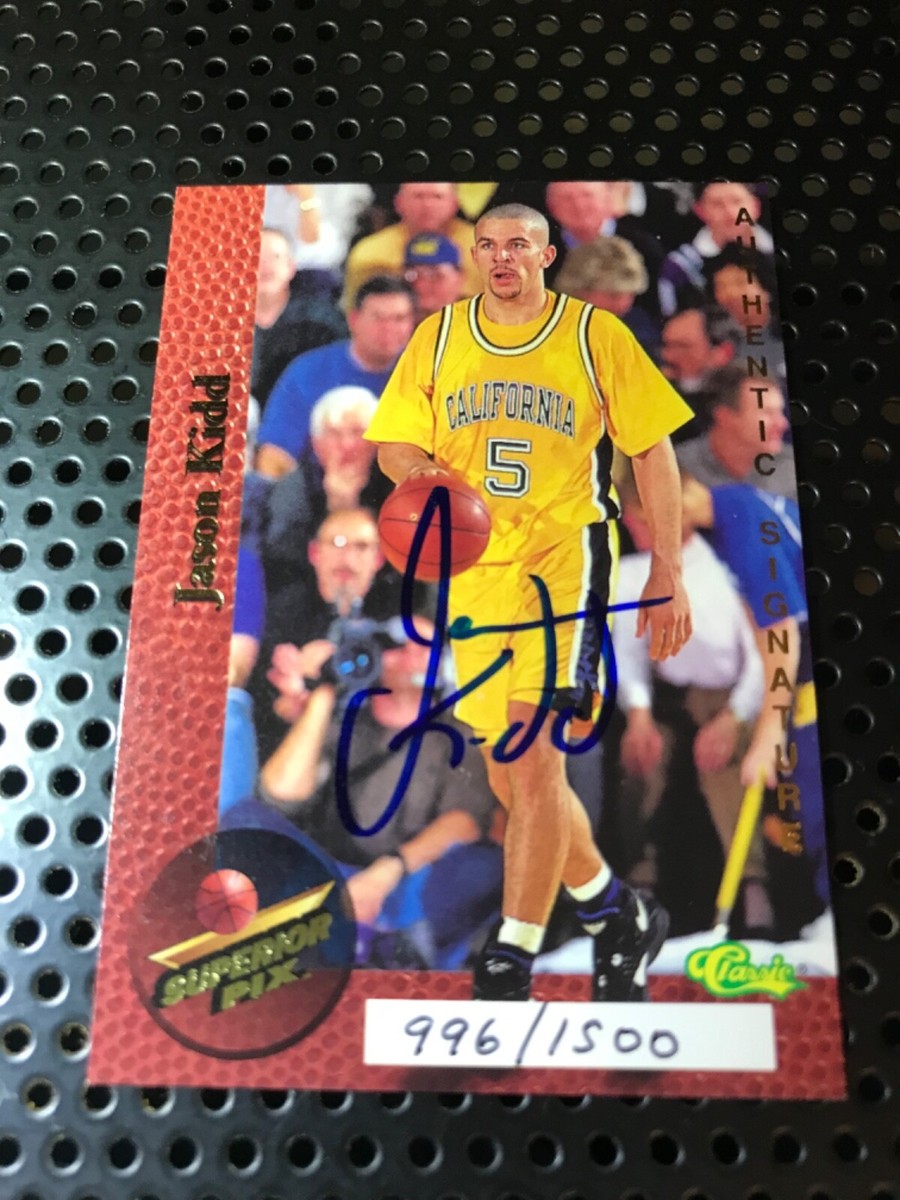 Jasonカ（即購入OK） 1995 Classic Superior Pix Authentic Signature Jason Kidd Auto RC