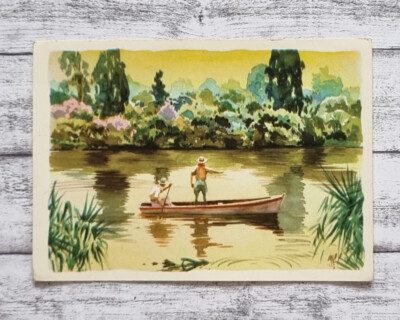 Roper River Boot Sanella Bild 44 Sammelwerk Australien Werbung Reklame Vintage