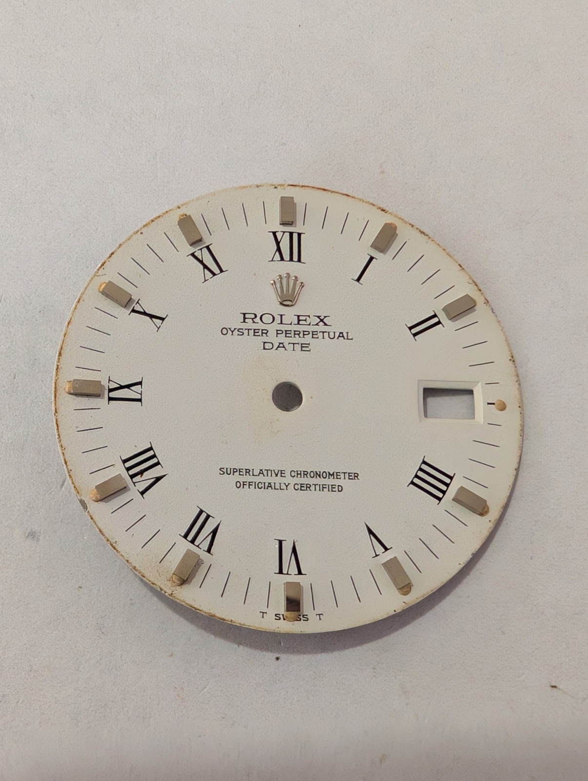 ROLEX OYSTER PERPETUAL DATE 34MM NON-QUICK DIAL - POOR CONDITION 1500/1501