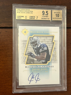 JULIUS JONES 2004 Ultimate Collection AUTO RC BGS 9.5  /250