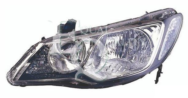 Faro Fanale Anteriore Destro Per Honda Civic 2006 In Poi Hybrid 4 Porte