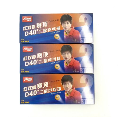 Orange Color Table Tennis Balls 3 Pack (30 Balls) DHS 2-Star D40+ Ping Pong Ball - Picture 1 of 9