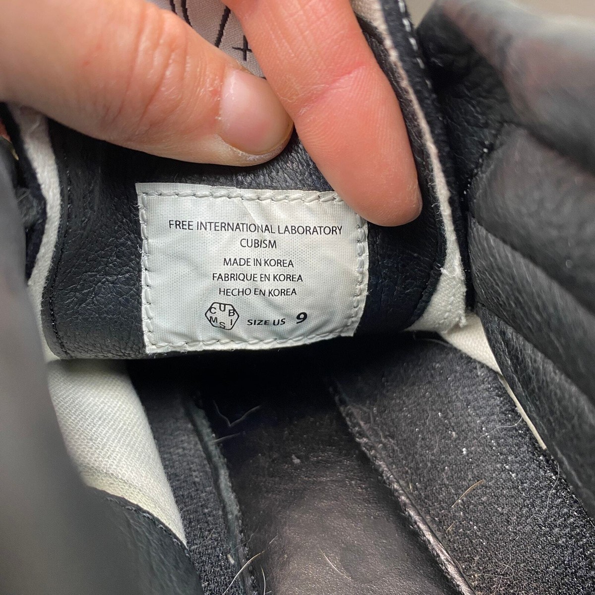 Rare Vintage 2001 Visvim Cubism High Top Skate Sneakers Shoes