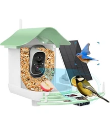 Solar Smart Bird Feeder with AI and High Fidelity Camera