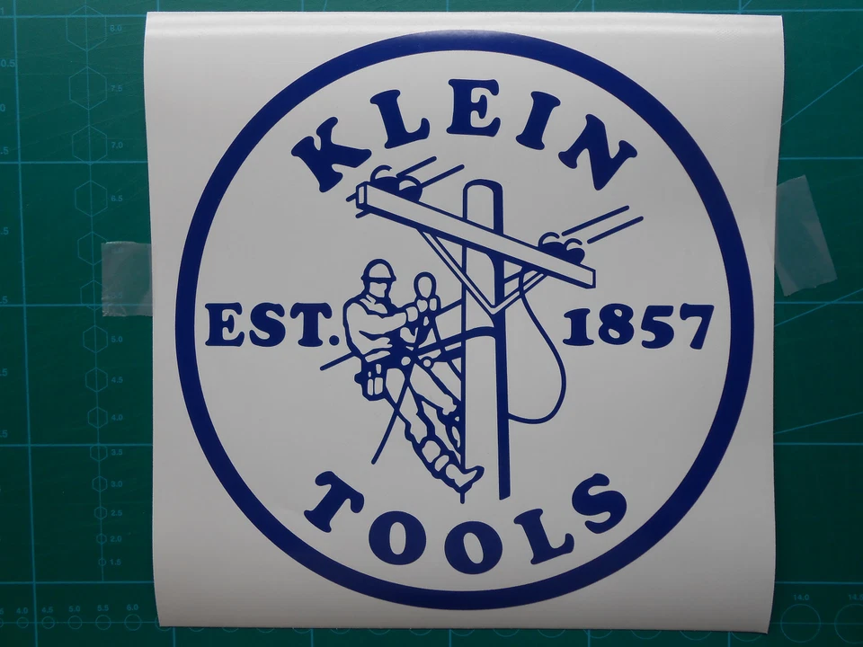 DD Klein Tools Logo Decal Sticker Electrician Journeyman 2 sizes 6" & 8"