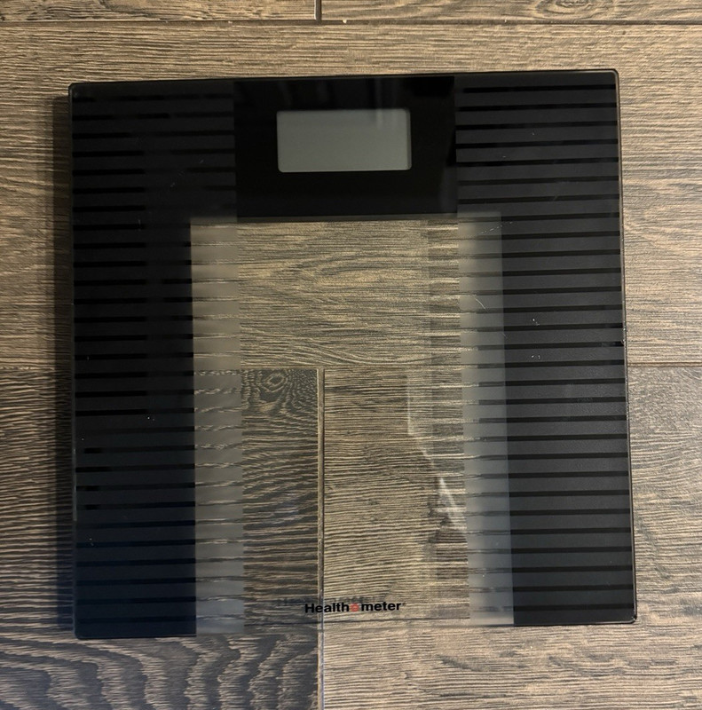 Health o meter Digital Glass Bathroom Scale, Black/Clear Modern Style