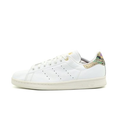 adidas Damen Stan Smith Schuhe weiß Echtleder Low-Top Ferse Sneaker EU 41 