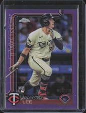 2025 Topps Chrome Logofractor Brooks Lee Purple /250 #234 RC