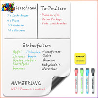 Whiteboard Folie Magnetisch A3 Abwischbar FüR KüHlschrank Menü Wochenplaner