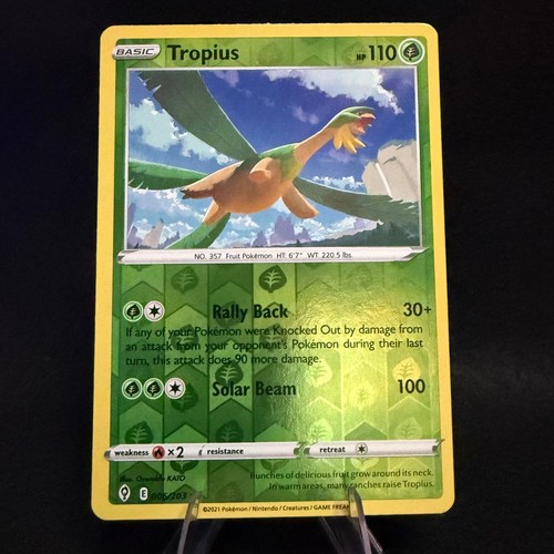 Tropius 006/203 Rare Evolving Skies Pokemon Reverse Holo Lightly Played