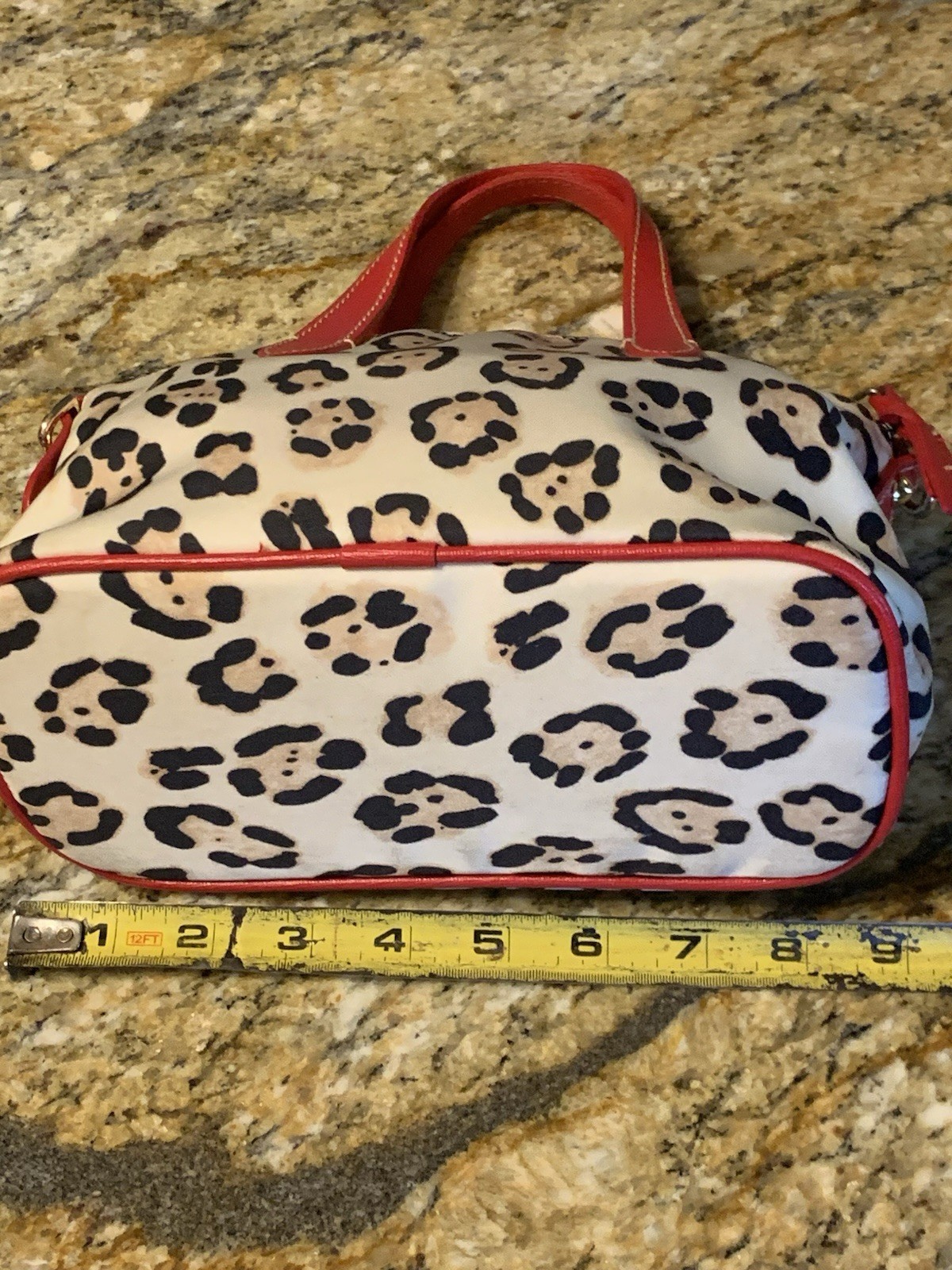 Dooney And Bourke Small  Leopard Print Ruby Cross… - image 3