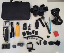 GoPro HERO6 Black Accessory Bundle w/ Case, Waterproof Housing, Mounts, microSD.