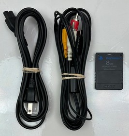 Sony PlayStation 2 Slim Console PS2 SCPH-90001 w/ OEM Controller & Memory Card