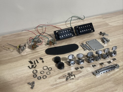 #ad Epiphone Les Paul Special Nickel Guitar Parts Project Pickups Tuners Etc $59.99