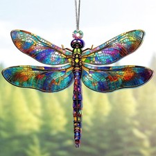 Dragonfly Gifts for Women,Dragonflies Decor Suncatcher Effect,Dragon Fly Stained