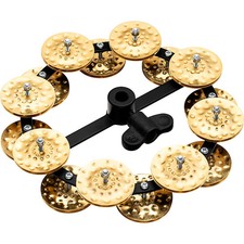Meinl Headliner Series Hand Hammered Brass Jingles Hi-Hat Tambourine Double Row