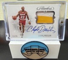 2018 Flawless Basketball Clyde Drexler SP-CDX Patch Auto /25
