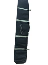 Amazon Basics Single Padded Ski Bag [ 67 Inches X 7 Inches ] Black w/Gray Straps