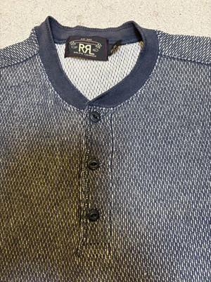 新作入荷，品質保証】 【名作】 RRL Henleyneck Thermal Shirt 【S