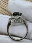 Gotham Gala 5.06ct Green Kite Step Tourmaline Ring 14k Gold Earth Mined Diamonds — photo 4