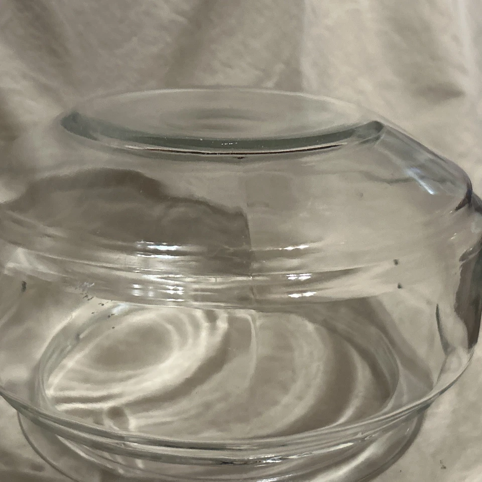 Terrario pecera grande de vidrio grueso transparente Anchor Hocking de colección 9,5" x 5,5" Foto 4 de 4