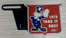 Vintage Original- Lets Take It Easy License Plate Topper-ford Vintage Original- Lets Take It Easy License Plate Topper-ford