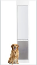 PetSafe Sliding Glass Pet Door - No-Cut DIY Install - Aluminum Frame White