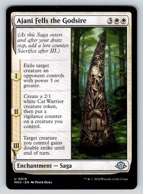 Ajani Fells the Godsire 19 NM Modern Horizons 3 MTG