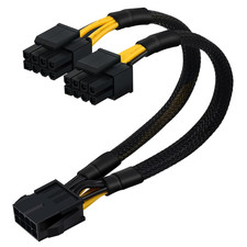CPU 8 Pin Splitter, Female to Male Power Supply EPS Converter Adapter Extension