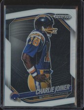 2025 Panini Prizm Black CHARLIE JOINER #127 White Parallel /175 Chargers JA131
