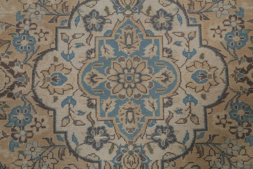 Traditional Distressed Large Area Rug 10x14 ft Hand-knotted Wool Vintage Carpet - Picture 11 of 23