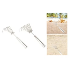 Hand Rake Cultivator Versatile Stainless Steel Lightweight Digging Small