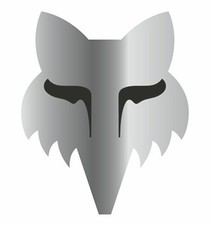 Fox Racing Legacy Head 3 Sticker Chrome