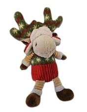 Pier 1 Imports Elk Plush Stuffed Moose Animal 18" Christmas Holiday Norman Red