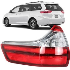 WFLNHB Left Side Outer Tail Light Assembly Replacement for Toyota Sienna Base...