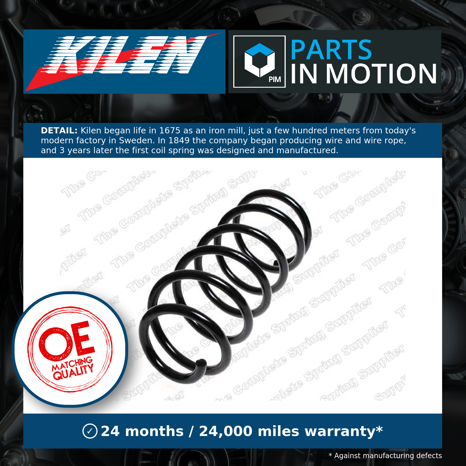 Kilen 64063 Rear Axle Suspension Coil Spring For Toyota Land Cruiser Prado J120 - Image 8