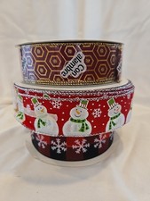 Wired Christmas Ribbon - 1.5" wide - 100 Yards - Assorted Designs - Lot 6