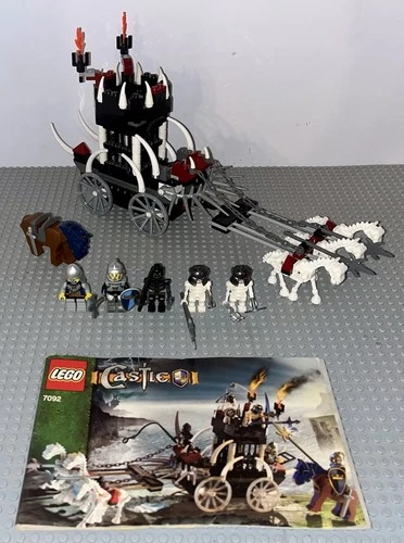 Lego 7092 Castle Skeletons' Prison Carriage Complete Set Vintage Manual