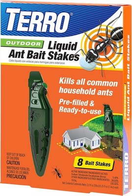 TERRO T1813 Outdoor Liquid Ant Baits Traps - 8 Pack (Open Box)