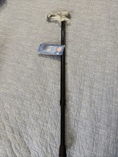 NEW Harvy Men's Black Carbon Fiber Strong Derby Handle Adjustable Walking Cane
